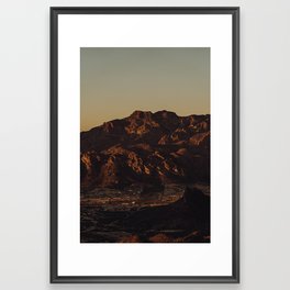 Desert Mountains San Carlos Framed Art Print