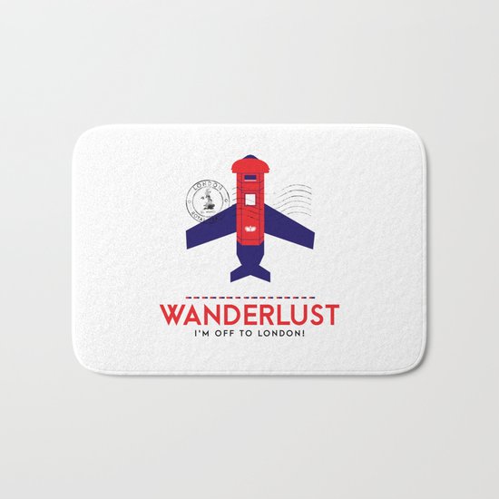 Royal Travel - London Wanderlust Bath Mat