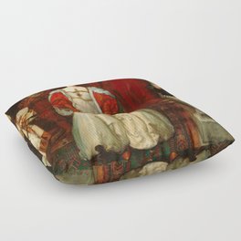 Who Is Sylvia, What Is She, That All the Swains Commend Her, 1896-1900 by Edwin Austin Abbey Floor Pillow