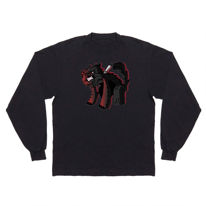 Curse of the furry Wereblock - Minecraft Avatar Long Sleeve T Shirt
