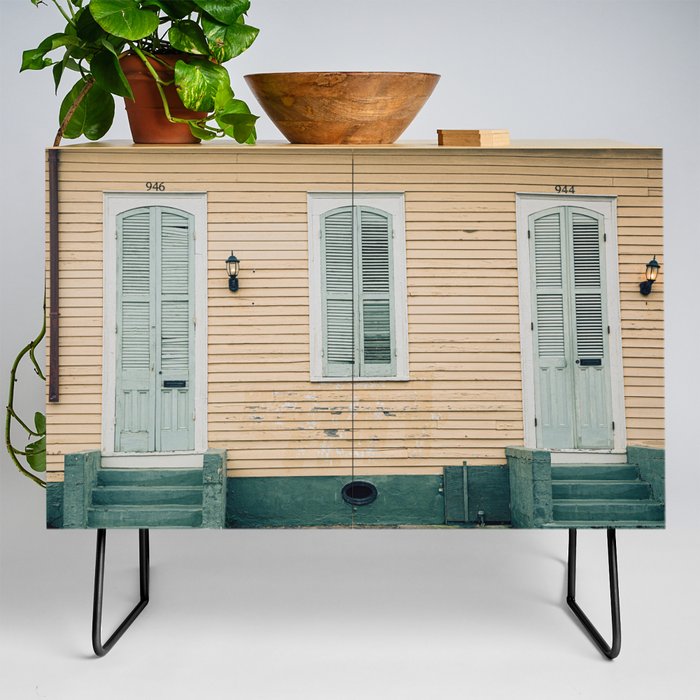 French Quarter Stoops x New Orleans Photography Credenza