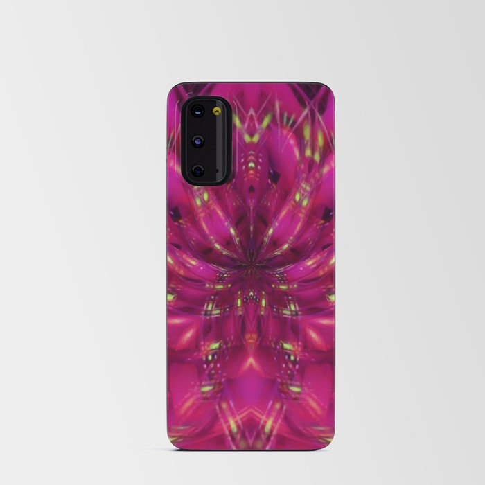 Bouncing Fluffy Neon Lotus Android Card Case