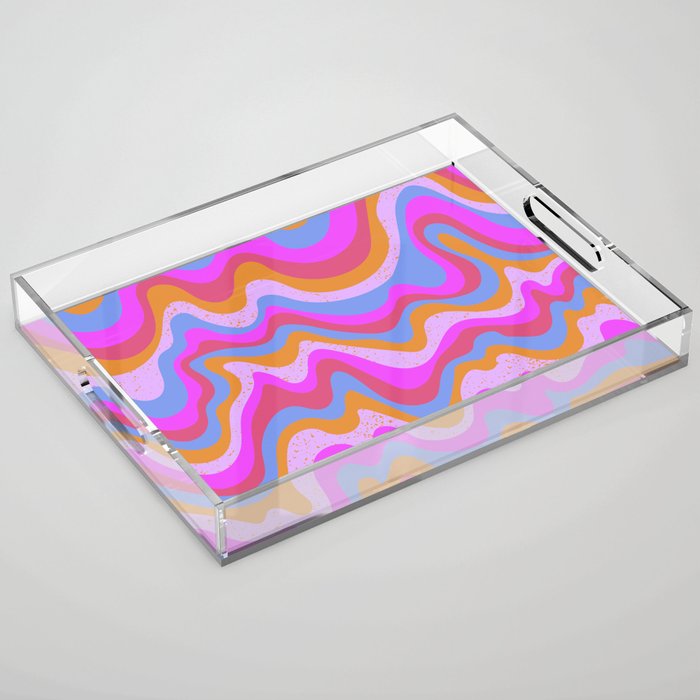 squiggly mars_synth palette Acrylic Tray