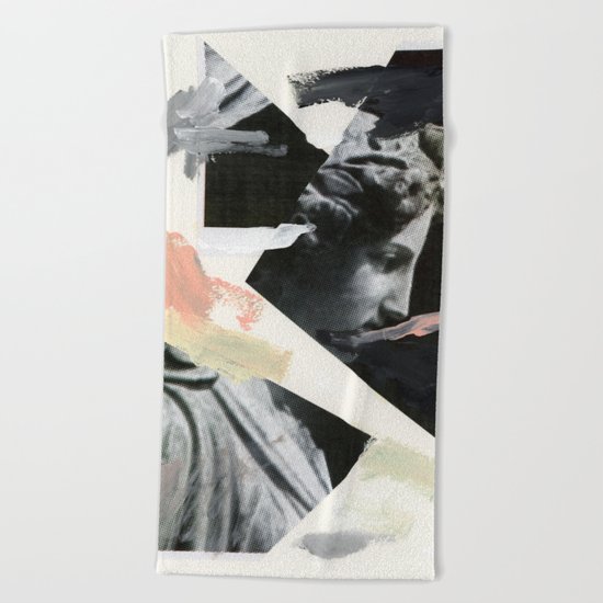 Untitled (Painted Composition 3) Beach Towel