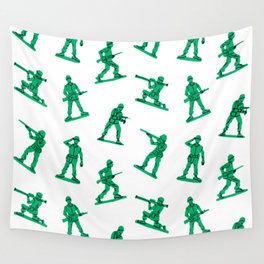 Retro toy soldier cartoon pattern Wall Tapestry