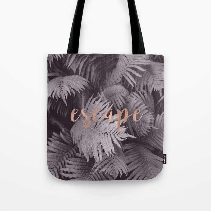 Rose gold escape to nature Tote Bag