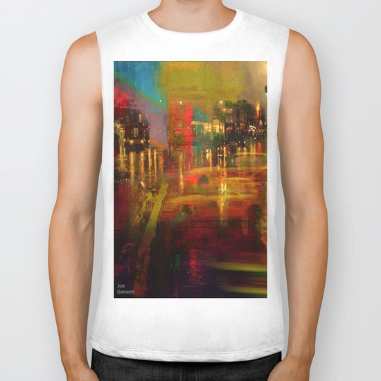 The yellow city of taxis Biker Tank