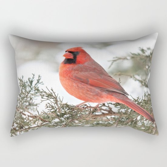 Regal Cardinal Rectangular Pillow