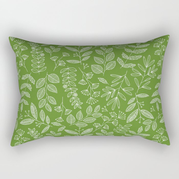 Green leaves Rectangular Pillow
