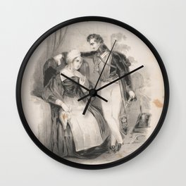 Oh! My bravest and best I resign thee!, Vintage Print Wall Clock