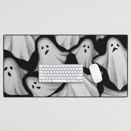 ghost pattern Desk Mat