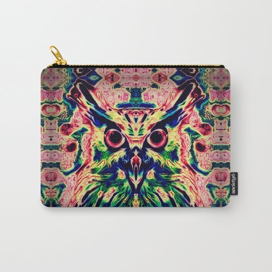 Psychedelic Owl Carry-All Pouch
