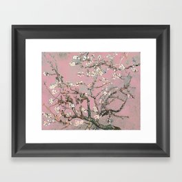 Almond Blossom - Vincent Van Gogh (pink pastel) Framed Art Print