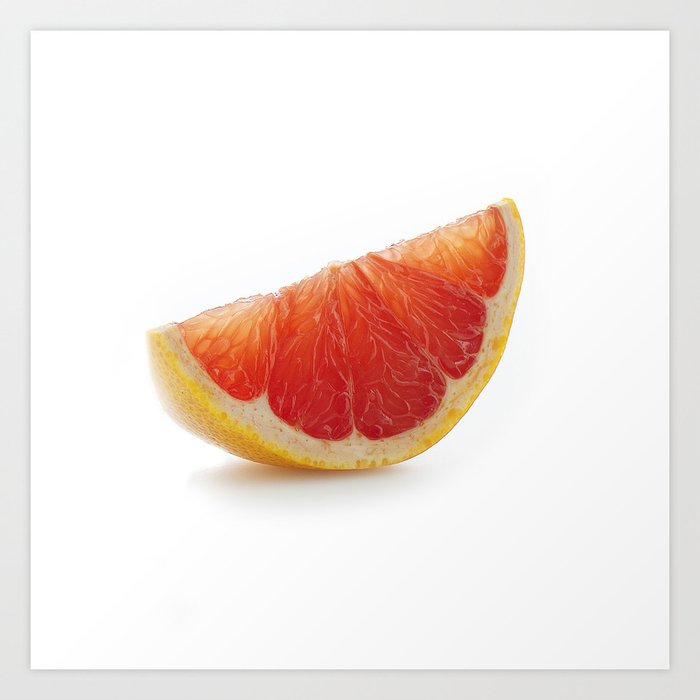 Grapefruit slice Art Print