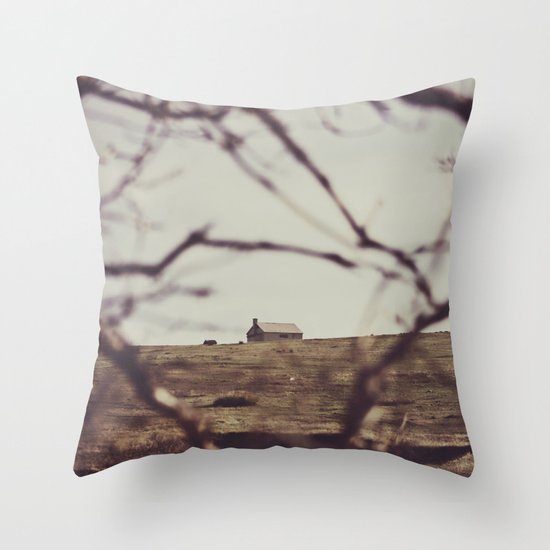 LITTLE WHITE HOUSE Throw Pillow