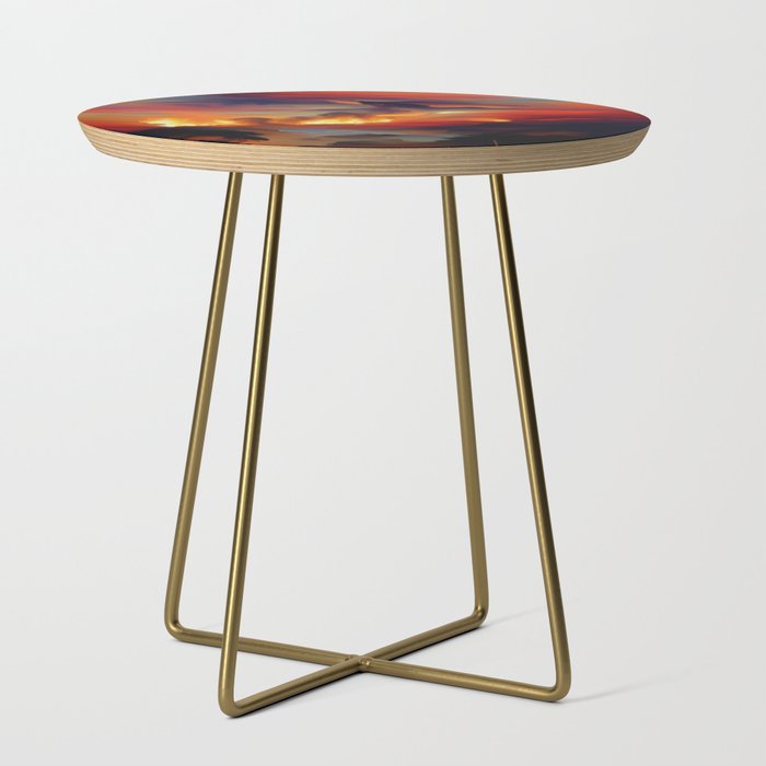 Fire In The Sky Side Table