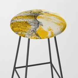 France, Nice - Map Illustration - Travel Bar Stool