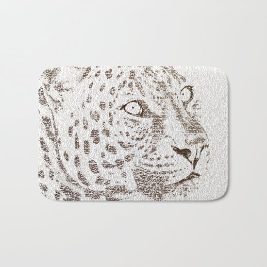 The Intellectual Leopard Bath Mat