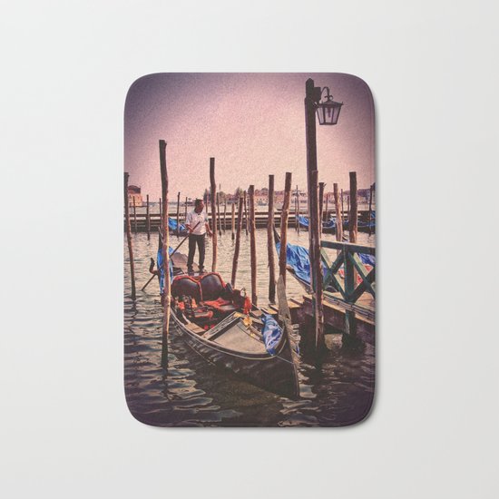 Venice in the evening Bath Mat