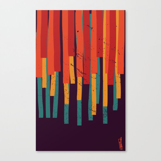 Squared Stripes Canvas Print