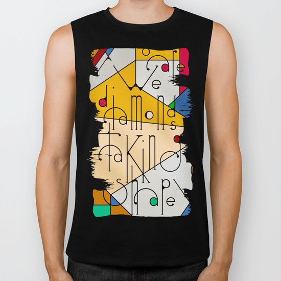 We Are Diamonds Taking Shape Biker Tank