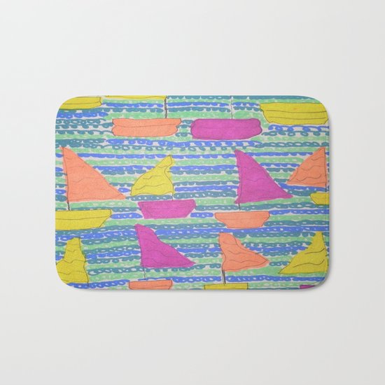 Sailboats Bath Mat