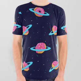 Sugar rings of Saturn All Over Graphic Tee