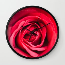 Red Rose Wall Clock