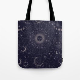 Deep Blue Celestial Tote Bag