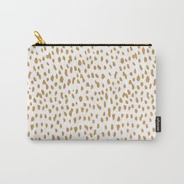 Gold Dalmatian Pattern Carry-All Pouch