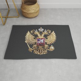 Luxury Russian Coat of Arms with diamond in high resolution | Russia culture. Rug