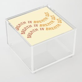 Breath In Breath Out | Wavy Acrylic Box