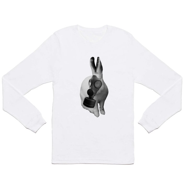 gas mask rabbit Long Sleeve T Shirt