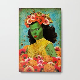 Bee Lady (Re-imagned Tretchikoff) Metal Print