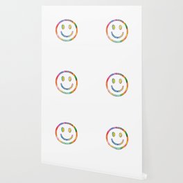 Smiley Face Colorful Wallpaper
