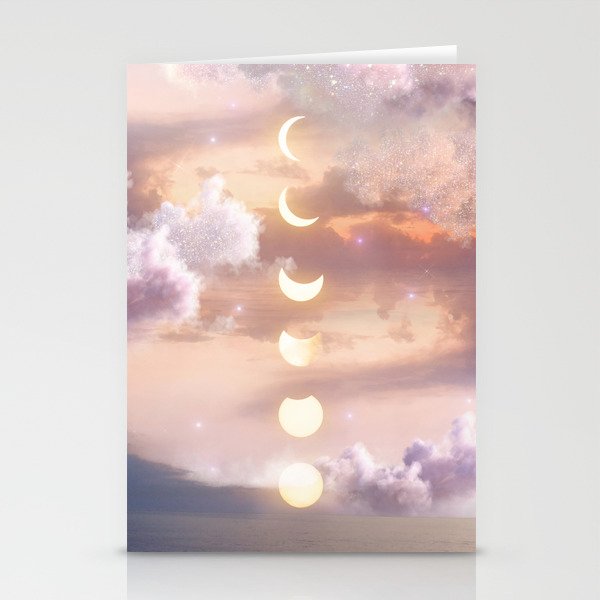 The Sea and the Moon Stationery Cards