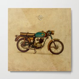 Ducat 125 Aurea 1958 motorcycle vintage bike poster Metal Print | Antiquemotorcycle, Vintagemotorcycle, Mancavedecor, Bike, Fabric, Digital, Paper, Pattern, Posterformen, Collage 