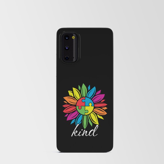 Autism Awareness Kind Sunflower Android Card Case