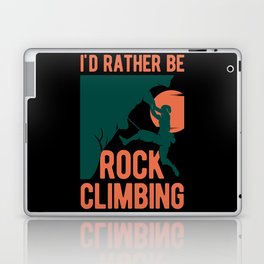 Funny Rock Climbing Laptop Skin