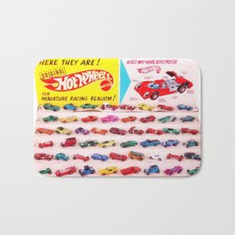 1970's Original Hot Wheels Redline Toy Department Store Display Poster Bath Mat | Redlines, Children, Toysandgames, Vintage, Memorabilia, Matchbox, Poster, Classiccars, Toycars, Hotwheel 