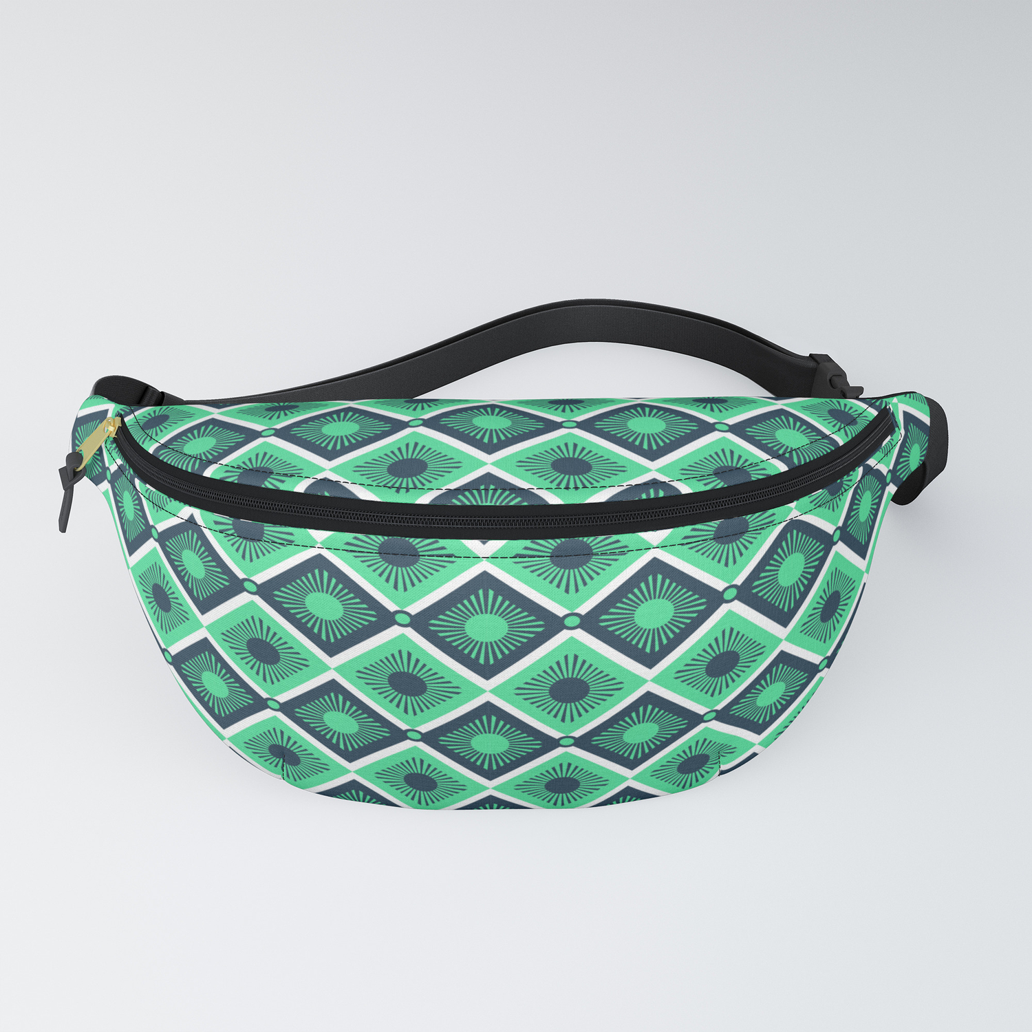 checkered fanny pack