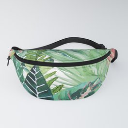 Havana jungle Fanny Pack | Botanical, Fall, Greenery, Curated, Christmas, Watercolor, Graphicdesign, Pattern, Garden, Digital 