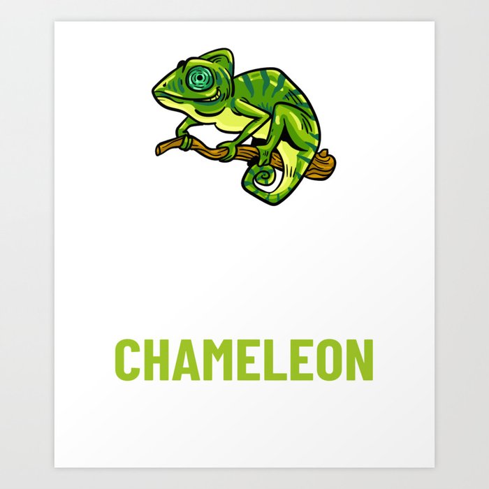 Chameleon Lizard Cage Reptile Enclosure Art Print