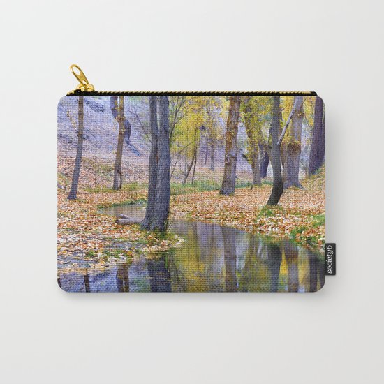 "Curves". Autumn forest Carry-All Pouch