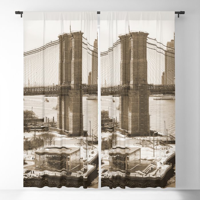 Brooklyn Bridge Blackout Curtain