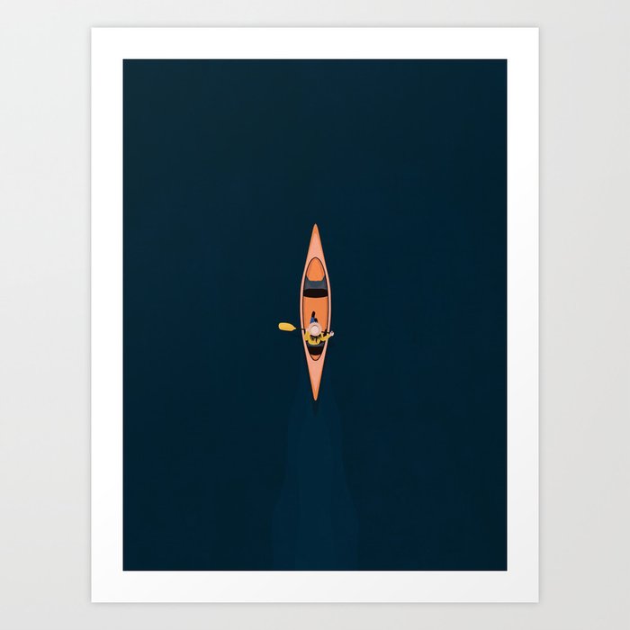 Canoeing  Art Print