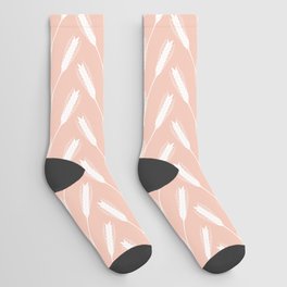 Wheat Field (Graze Pink)  Socks