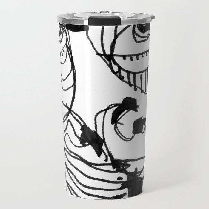 Marker Abstract Travel Mug