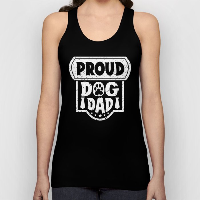 Proud Dog Dad Father's Day Tank Top