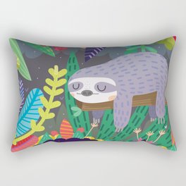 Sloth in nature Rectangular Pillow